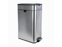 Maul Abfalleimer Wing 40 l, Schwarz/Silber
