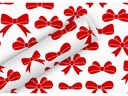 Braun + Company Geschenkpapier Schleifen Rot, 2 m x 70 cm