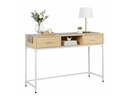 relaxdays Konsolentisch 80 x 120 x 40 cm Weiss/Natur