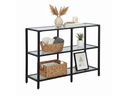 relaxdays Konsolentisch 73 x 100 x 30 cm Schwarz