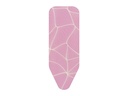 Brabantia Bügelbrettbezug C mit 2 mm Schaumstoff 124 x 45 cm, Pink