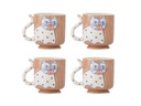 Bloomingville Teetasse Missy 325 ml, 4 Stück, Braun/Weiss
