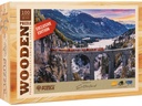 Wooden City Holz-Puzzle RhB Viadukt 100 Teile