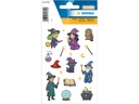 Herma Stickers Motivsticker Hexen Zauberer, Beglimmert 1 Blatt / 17 Sticker