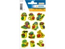 Herma Stickers Motivsticker Lustige Schnecken, Neon 1 Blatt / 12 Sticker