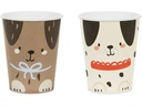 Partydeco Einwegbecher Hunde farbig, 220 ml, 6 Stück