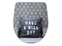 diaqua® Toilettensitz Arles Nice Day Grau/Weiss