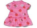 Baby Born Puppenkleidung Kleid mit Erdbeeren und Marienkäfern Pink