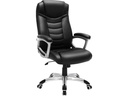 Songmics Bürostuhl Swivel Chai Schwarz