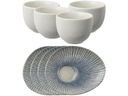 Arthur Krupp Kaffee-Service Sunlight Blue 4 Stück,Blau