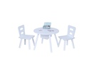 relaxdays Kindersitzgruppe mit Stauraum Weiss