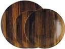 Arthur Krupp Speise-Service Wood Essence 12 Stück,Braun