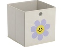 Zeller Present Aufbewahrungskorb Happy Flower 28 x 28 cm