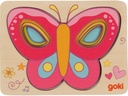 Goki Schichtenpuzzle Schmetterling 15 x 11 x 1.7 cm