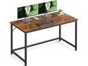 VASAGLE Tisch mit Platte Braun/Schwarz 120 x 60 cm