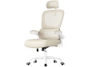Songmics Bürostuhl mit Armlehnen Beige