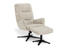 AC Design Sessel Suton Recliner mit Hocker Beige