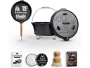 Gusskoenig Dutch Oven Set 7 l mit 2in1 Deckelheber ohne Füsse