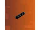 Light My Bricks 2.0 Tether Verbindungsplatte 1x4 Schwarz
