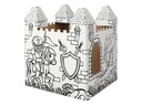 Fellowes Ausmal-Spielhaus Spielhaus XL Schloss aus Wellpappe