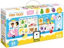 Banana Panda Puzzle Make-A-Match Puzzle Food Truck XL Pappe 23 Teile