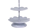 Chic Antique Etagere mit 2 Etagen 25 cm, Himmelblau