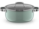 WMF Kochtopf Fusiontec Mineral Pro 24 cm, Efeugrün