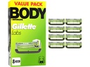 Gillette Body & Intimate Ersatzklingen 8 Stück