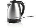 GOURMETmaxx Wasserkocher 1.8 l, Schwarz/Silber