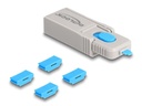 Delock HDMI Port Blocker Set 4 Stück mit Verschlusswerkzeug