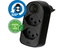 Max Hauri Abzweigstecker ADAPT 2x Typ 13 sw Schalter Green+Fair