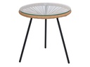 Arti Casa Tisch Acapulco Glas Metall Rund 45 x 45 cm