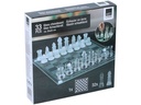 Arti Casa Glasschachspiel Glas 25 x 25 cm Transparent