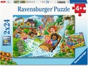 Ravensburger Puzzlespiel 2 x 24 Vergnügungspark