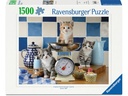 Ravensburger Puzzle Kätzchen in der Küche 1500 Teile 98 x 75 cm