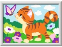 Ravensburger Malen nach Zahlen Katze mit Schmetterling Mehrfarbig