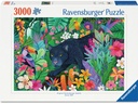 Ravensburger Puzzle Panther im blühenden Dschungel 3000 Teile