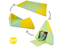 alldoro Spielmatte 3-in-1 faltbar zu Tipi-Zelt und Boot 182 x 105 cm