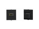 Bachmann Rahmen HDMI Buchse 90° schwarz