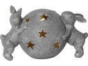Star Trading Solar Dekoration Harriet 24 cm Grau