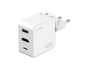 4smarts USB-Wandladegerät 3in1 HDMI Hub GaN Flex 65W Weiss