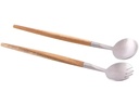 point virgule Salatbesteck Akazienholz Länge: 28.5 cm