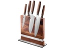 GEFU Messerblock Enno Silber/Braun, 22 x 9 cm