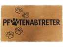 relaxdays Fussmatte Tiere Kokos 60 x 40 cm Hellbraun