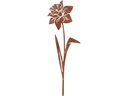 Esschert Design Dekofigur Narzisse Stahl Rost 12.3 x 0.4 x 37 cm