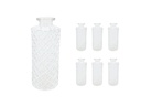 relaxdays Vase 6er Set Transparent 13 x 5 cm