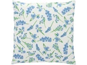 Esschert Design Outdoor-Kissen Blumen 49 x 49 cm, Blau
