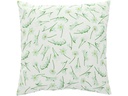 Esschert Design Outdoor-Kissen Blumen 49 x 49 cm, Weiss
