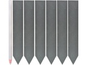 Esschert Design Pflanzschild 6er Set Schiefer Pflanzenetiketten Anthrazit