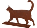 Esschert Design Dekofigur Katze gehend Rostoptik Baustahl 36.8 x 10 x 31 cm